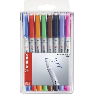 STABILO OHPen universell, 8 Farben, löschbar - Marker für Overheadprojektion STABILO OHPen universell, 8 Farben, löschbar - Marker für Overheadprojektion