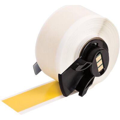 Brady, Etikettenrolle, M6C-500-439-YL, Vinyl, Gelb, glänzend, 12.70 mm x 15.24 m, permanent, Endlos (19.05 mm) Brady, Etikettenrolle, M6C-500-439-YL, Vinyl, Gelb, glänzend, 12.70 mm x 15.24 m, permanent, Endlos (19.05 mm)