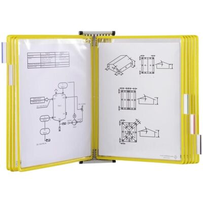 Tarifold, Informationsschild, Wand-Sichttafelsystem 413104 DIN A3 gelb mit 10 St. Sichttafeln Tarifold, Informationsschild, Wand-Sichttafelsystem 413104 DIN A3 gelb mit 10 St. Sichttafeln