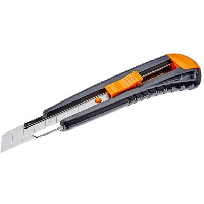 Fiskars Cutter, Cuttermesser mit Metallführung, 18 mm, Orange/Schwarz, 1003749 (Cutter) Fiskars Cutter, Cuttermesser mit Metallführung, 18 mm, Orange/Schwarz, 1003749 (Cutter)