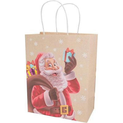 Idena, Geschenkverpackung, Geschenktasche Weihnachten Santa mehrfarbig 21x11x27cm (1x) Idena, Geschenkverpackung, Geschenktasche Weihnachten Santa mehrfarbig 21x11x27cm (1x)