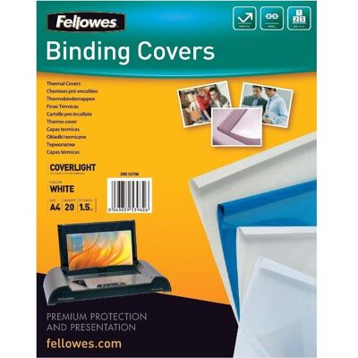 Fellowes 1,5 mm A4 (210 x 297 mm), Bindegerät Zubehör, Weiss Fellowes 1,5 mm A4 (210 x 297 mm), Bindegerät Zubehör, Weiss
