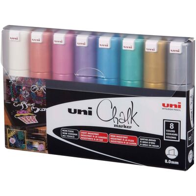 Uni-ball, Marker, Kreidemarker CHALK 8 mm 8 Stück (8x) Uni-ball, Marker, Kreidemarker CHALK 8 mm 8 Stück (8x)