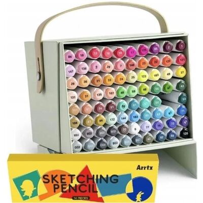 Arrtx, Marker, Doppelseitige Filzstifte (80x) Arrtx, Marker, Doppelseitige Filzstifte (80x)