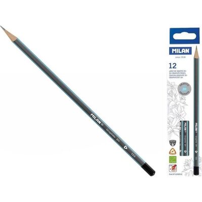 Milan, Bleistift, o Trikampis 2H (12 t) AS (2H, 12x) Milan, Bleistift, o Trikampis 2H (12 t) AS (2H, 12x)