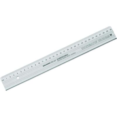 Rumold, Lineal, Schneidelineal DUO 30,0 cm, silber (30 cm, Aluminium) Rumold, Lineal, Schneidelineal DUO 30,0 cm, silber (30 cm, Aluminium)