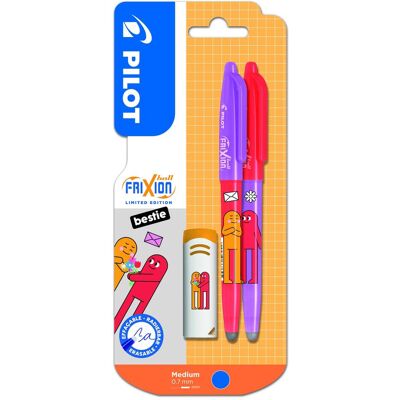 Pilot, Schreibstifte, Frixion Ball 0.7 x2 + 1 Radiergummi Friends Blumen (2x) Pilot, Schreibstifte, Frixion Ball 0.7 x2 + 1 Radiergummi Friends Blumen (2x)