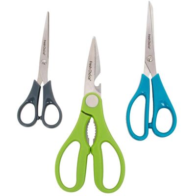 Fresh Choice, Schere, Scheren 3er-Set 20, 18 + 15cm (20 cm) Fresh Choice, Schere, Scheren 3er-Set 20, 18 + 15cm (20 cm)