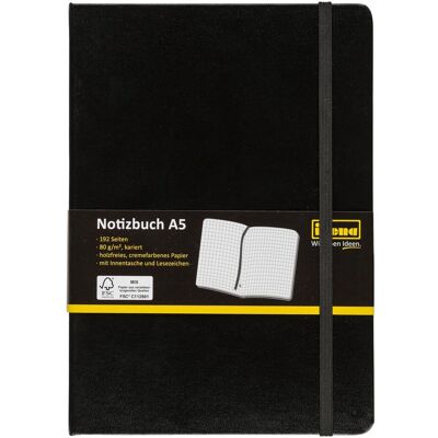 Idena, Heft + Block, Notizbuch (A5, Kariert, Harter Einband) Idena, Heft + Block, Notizbuch (A5, Kariert, Harter Einband)