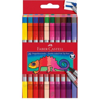 Faber-Castell, Malstifte, Doppelfasermaler (20x) Faber-Castell, Malstifte, Doppelfasermaler (20x)