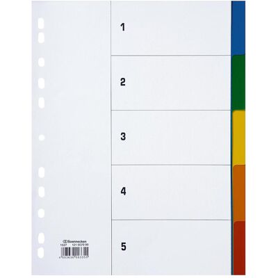 Soennecken, Ordner Zubehör, Ordnerregister Verwendung für Papierformat: DIN A4 Ausführung der Tabe: blanko Soennecken, Ordner Zubehör, Ordnerregister Verwendung für Papierformat: DIN A4 Ausführung der Tabe: blanko