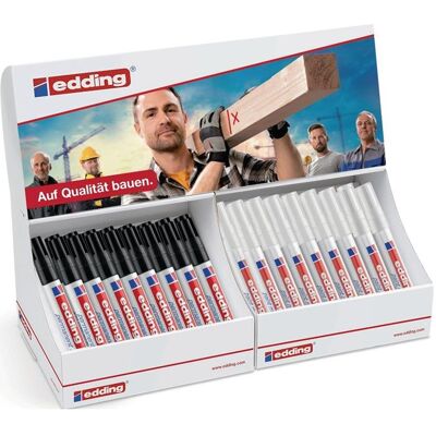 Edding, Marker, Permanent/Lackmarker Anzeige schwarz/weiß Beschichtungsbreite e-3000: 1,5-3 mm, e-750: 2-4 mm Rund (66x) Edding, Marker, Permanent/Lackmarker Anzeige schwarz/weiß Beschichtungsbreite e-3000: 1,5-3 mm, e-750: 2-4 mm Rund (66x)