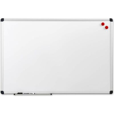 Naga, Präsentationstafel, Whiteboard 90x60 cm magnetisk med aluminiumsramme inkl. 1 marker og 2 magneter (60 x 90 cm) Naga, Präsentationstafel, Whiteboard 90x60 cm magnetisk med aluminiumsramme inkl. 1 marker og 2 magneter (60 x 90 cm)
