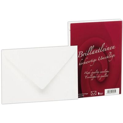 Magni, Briefumschlag, 20211833 - Brillantleinen - Briefhüllen gefüttert, DIN C6, 25 Stück, weiss (25x) Magni, Briefumschlag, 20211833 - Brillantleinen - Briefhüllen gefüttert, DIN C6, 25 Stück, weiss (25x)