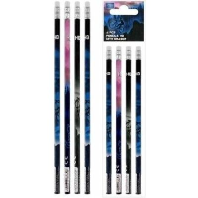 Starpak, Bleistift, HB For Bike Bleistift mit Radiergummi 4 Stk (HB, 4x) Starpak, Bleistift, HB For Bike Bleistift mit Radiergummi 4 Stk (HB, 4x)