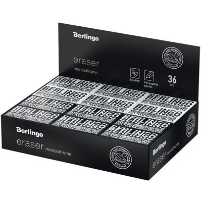 Berlingo, Korrekturmittel, Monochromer rechteckiger Radiergummi (36 Stück) Berlingo, Korrekturmittel, Monochromer rechteckiger Radiergummi (36 Stück)