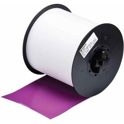Brady, Etikettenrolle, B-595, Hochleistungs-Industrie-Vinylband, Violett, glänzend, 100.00 mm x 30.00 m, permanent (100 mm) Brady, Etikettenrolle, B-595, Hochleistungs-Industrie-Vinylband, Violett, glänzend, 100.00 mm x 30.00 m, permanent (100 mm)