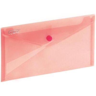 GrandHall, Briefumschlag, Umschlag mit Schnappverschluss 225x124mm rot GRAND (1x) GrandHall, Briefumschlag, Umschlag mit Schnappverschluss 225x124mm rot GRAND (1x)