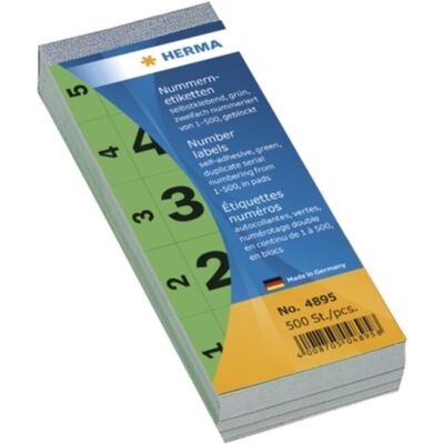Herma Etiketten, Nummernblock Herma Etiketten, Nummernblock