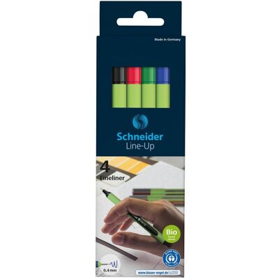 Schneider, Schreibstifte, Fineliner Line-Up - Etui à 4 Stk. (4x) Schneider, Schreibstifte, Fineliner Line-Up - Etui à 4 Stk. (4x)