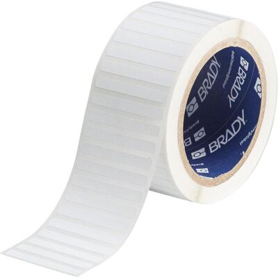 Brady, Etikettenrolle, THT-15-7351-2.5, fälschungssicher Vinyl, matt, Weiss, 50.80 x 6.35 mm, permanent (2500 E.) (50.80 mm) Brady, Etikettenrolle, THT-15-7351-2.5, fälschungssicher Vinyl, matt, Weiss, 50.80 x 6.35 mm, permanent (2500 E.) (50.80 mm)