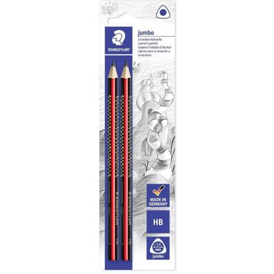 Staedtler Bleistift, jumbo 1285 Schreiblernbleistift Blisterkarte, 2 Stück, HB (3 mm, HB, 2x) Staedtler Bleistift, jumbo 1285 Schreiblernbleistift Blisterkarte, 2 Stück, HB (3 mm, HB, 2x)