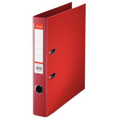 Dymo Ordner, Plastik-Ordner Standard, DIN A4, 50 mm, rot Einband innen und aussen mit PP-Folie kaschiert (A4, 50 mm, 1 Stk.) Dymo Ordner, Plastik-Ordner Standard, DIN A4, 50 mm, rot Einband innen und aussen mit PP-Folie kaschiert (A4, 50 mm, 1 Stk.)