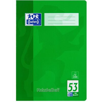 Oxford, Heft + Block, Vokabelheft (A4, Liniert, Kein Einband) Oxford, Heft + Block, Vokabelheft (A4, Liniert, Kein Einband)