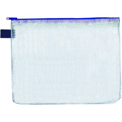 Foldersys, Mappe, Reissverschlussbeutel A4 transparent/blau 0,15 mm (A4, 1x) Foldersys, Mappe, Reissverschlussbeutel A4 transparent/blau 0,15 mm (A4, 1x)