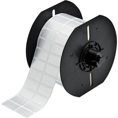 Brady, Etikettenrolle, B33-600-7563, metallisierter Polyester, Silber, matt, 38.10 x 19.05 mm, permanent, 2-bahnig (108 mm) Brady, Etikettenrolle, B33-600-7563, metallisierter Polyester, Silber, matt, 38.10 x 19.05 mm, permanent, 2-bahnig (108 mm)
