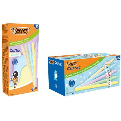 Bic, Schreibstifte, Kugelschreiber Cristal Pastel Bic, Schreibstifte, Kugelschreiber Cristal Pastel