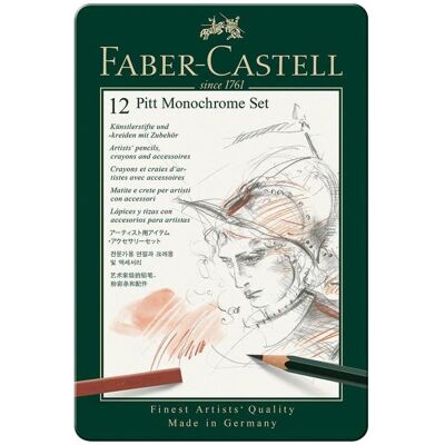 Faber-Castell, Malstifte, Pitt Monochrome set (12x) Faber-Castell, Malstifte, Pitt Monochrome set (12x)