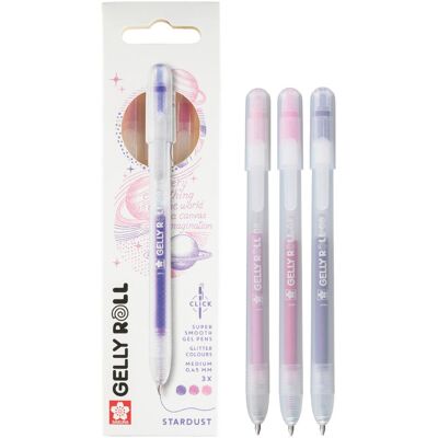 Sakura, Schreibstifte, Gelly Roll Retractable Classic Gelschreiber transparent 0,45 mm, Schreibfarbe: farbsortiert (3x) Sakura, Schreibstifte, Gelly Roll Retractable Classic Gelschreiber transparent 0,45 mm, Schreibfarbe: farbsortiert (3x)