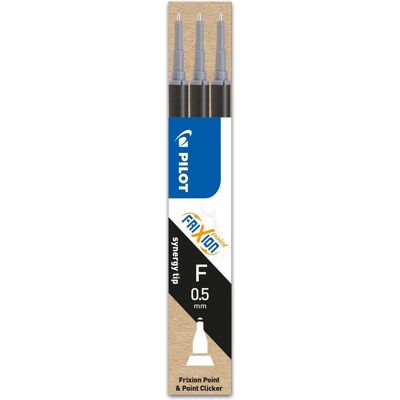Pilot, Ersatzpatronen + Tintenfass, FriXion Refill Point (Schwarz, 0.50 mm, 3 Stk.) Pilot, Ersatzpatronen + Tintenfass, FriXion Refill Point (Schwarz, 0.50 mm, 3 Stk.)