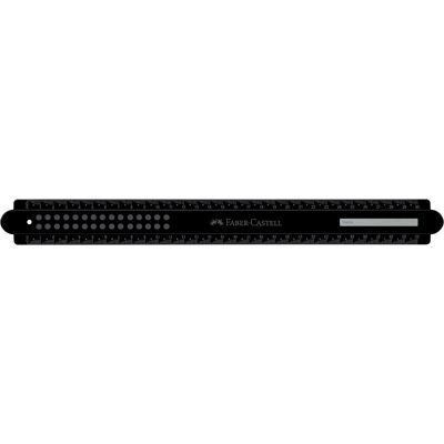Faber-Castell, Lineal, Lineal Dots 30,0 cm, schwarz (30 cm, Kunststoff) Faber-Castell, Lineal, Lineal Dots 30,0 cm, schwarz (30 cm, Kunststoff)