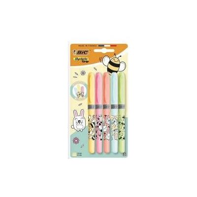 Bic, Marker, Grip Pastel Kawaii Textmarker-Mix, 5 Stück (5x) Bic, Marker, Grip Pastel Kawaii Textmarker-Mix, 5 Stück (5x)