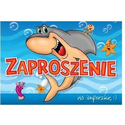 Kukartka, Grusskarte + Briefpapier, Einladung ZZ-035 Hai-Party (5 Stk.) (5 Stk.) Kukartka, Grusskarte + Briefpapier, Einladung ZZ-035 Hai-Party (5 Stk.) (5 Stk.)