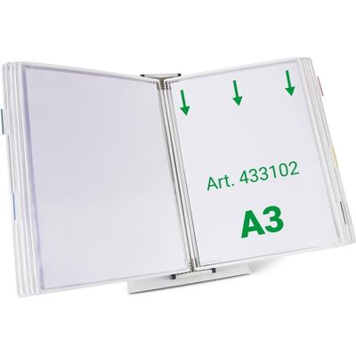 Tarifold, Informationsschild, Sichttafelsystem 433102 DIN A3 weiss mit 10 St. Sichttafeln Tarifold, Informationsschild, Sichttafelsystem 433102 DIN A3 weiss mit 10 St. Sichttafeln