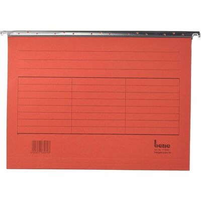 Bene, Mappe, Hängemappen Vario Mobil/116505RT für DIN A4 rot Karton 230g/qm Inh.5 (5x) Bene, Mappe, Hängemappen Vario Mobil/116505RT für DIN A4 rot Karton 230g/qm Inh.5 (5x)