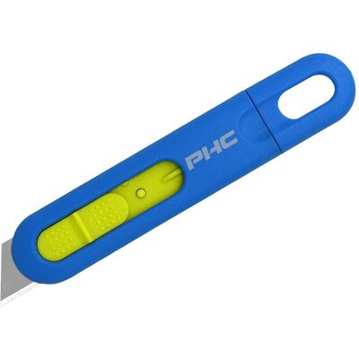 Dedra, Cutter, Sicherheitsmesser PHC Volo Retract, automatisch einziehbar, nicht auswechselbare Klinge, blau (Cutter) Dedra, Cutter, Sicherheitsmesser PHC Volo Retract, automatisch einziehbar, nicht auswechselbare Klinge, blau (Cutter)
