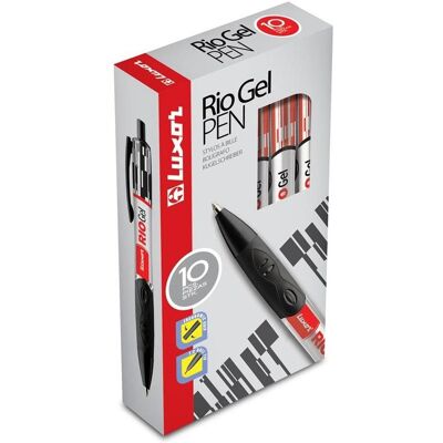 Luxor, Schreibstifte, Ballpoint pen Gel Pen 7813/10, red, 0.7 mm (1x) Luxor, Schreibstifte, Ballpoint pen Gel Pen 7813/10, red, 0.7 mm (1x)