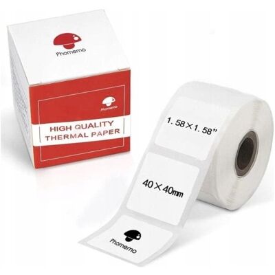 Phomemo, Etiketten, Selbstklebepapier, Aufkleber 40 x 40 mm, 180 Stück, Etikett M110, M120, M200, M220, M221 / Phomemo, Etiketten, Selbstklebepapier, Aufkleber 40 x 40 mm, 180 Stück, Etikett M110, M120, M200, M220, M221 /