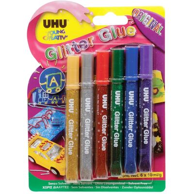 UHU, Klebstoff, Glitzerklebstifte Original (100 g, 10 ml) UHU, Klebstoff, Glitzerklebstifte Original (100 g, 10 ml)