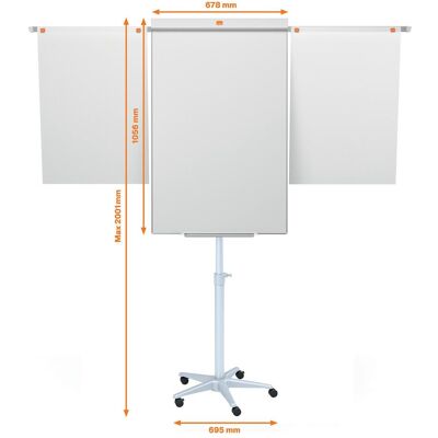 Nobo, Präsentationstafel, Impression Pro - mobiles Flipchart aus Stahl (100 x 70 cm) Nobo, Präsentationstafel, Impression Pro - mobiles Flipchart aus Stahl (100 x 70 cm)