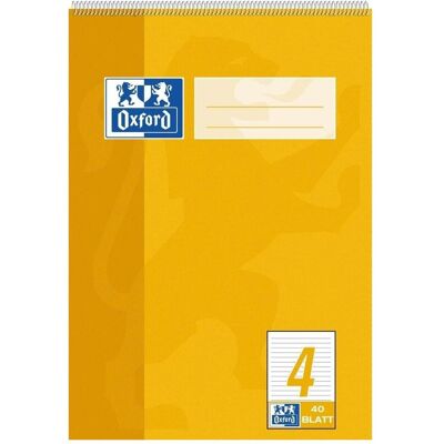 Oxford, Heft + Block, Schulblock, A5, Lineatur 4 (A5, Liniert) Oxford, Heft + Block, Schulblock, A5, Lineatur 4 (A5, Liniert)
