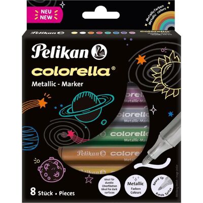 Pelikan Malstifte, Colorella Metallic Fasermaler (8x) Pelikan Malstifte, Colorella Metallic Fasermaler (8x)