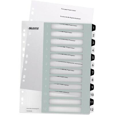 Leitz, Ordner Zubehör, Wow - Kunststoff-Register Leitz, Ordner Zubehör, Wow - Kunststoff-Register