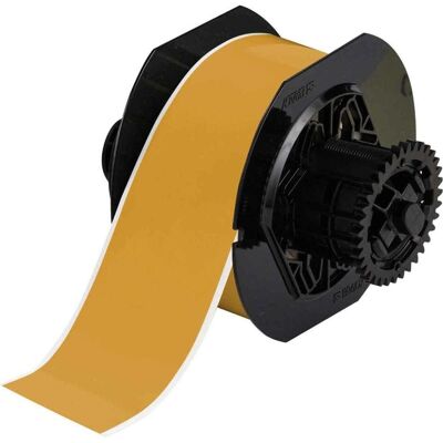 Brady, Etikettenrolle, B30C-2250-595-OC, Hochleistungsvinyl, Ocker, glänzend, 57.15 mm x 30.48 m, permanent, Endlos (57.15 mm) Brady, Etikettenrolle, B30C-2250-595-OC, Hochleistungsvinyl, Ocker, glänzend, 57.15 mm x 30.48 m, permanent, Endlos (57.15 mm)
