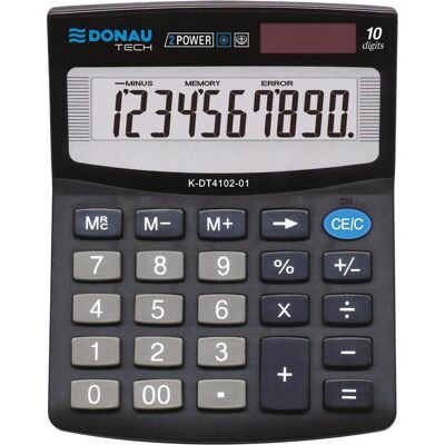 Donau, Taschenrechner, Taschenrechner TECH OFFICE Taschenrechner, 10-stellige Anzeige, 125x100x27 mm, schwarz (Batteriebetrieb) Donau, Taschenrechner, Taschenrechner TECH OFFICE Taschenrechner, 10-stellige Anzeige, 125x100x27 mm, schwarz (Batteriebetrieb)