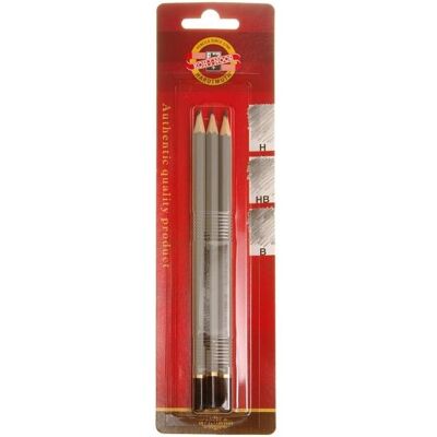 Koh-i-Noor, Bleistift, Graphitstift 1860/3 H, HB, B (B, H, HB, 3x) Koh-i-Noor, Bleistift, Graphitstift 1860/3 H, HB, B (B, H, HB, 3x)